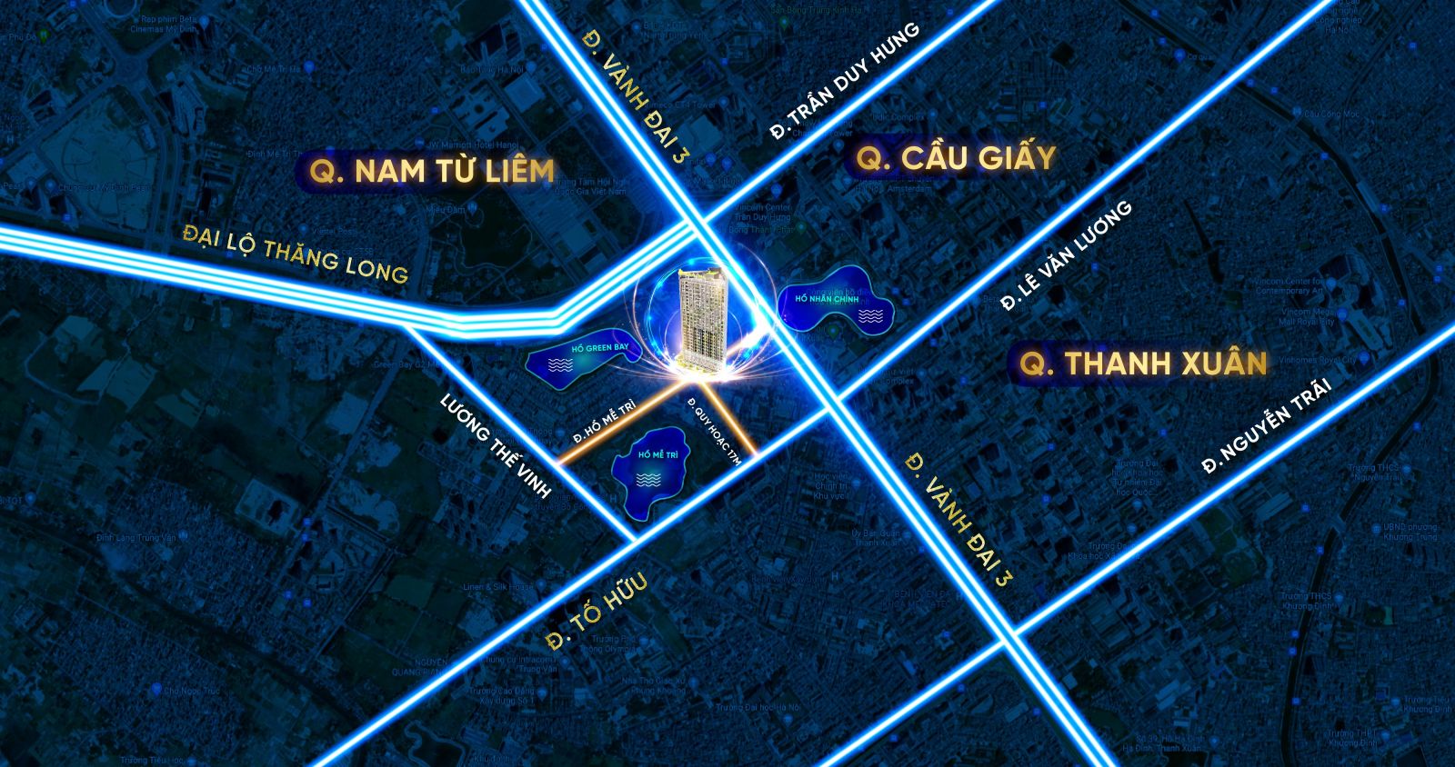 vị trí chung cư trinity tower